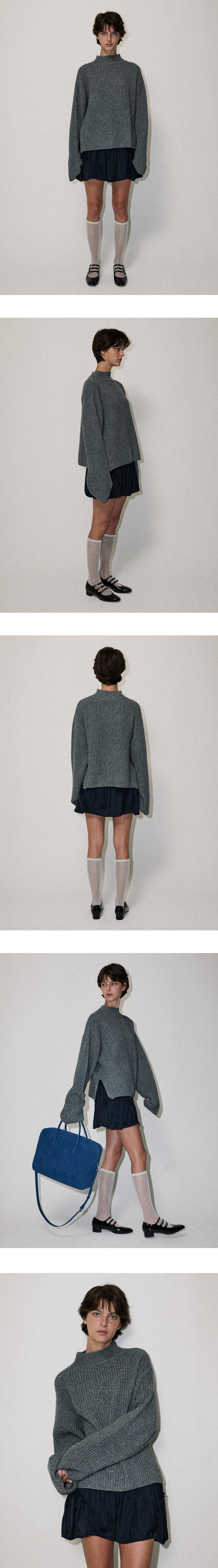 Loose fit halfneck knit Light grey 감도 깊은 취향 셀렉트샵 29CM